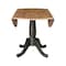 International Concepts Round Round 42 in. Dual Drop Leaf Dining Table - Hickory/Washed Coal, 42 in W, 42 in L, 29.5 in H K45-42DPT - alternate 7